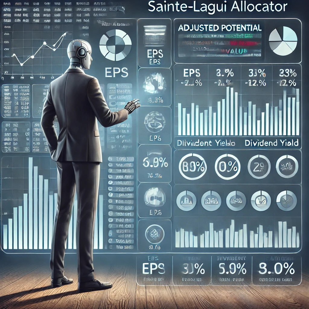 Ilustrasi Portofolio Saham dengan Sainte-Laguë dan Graham
