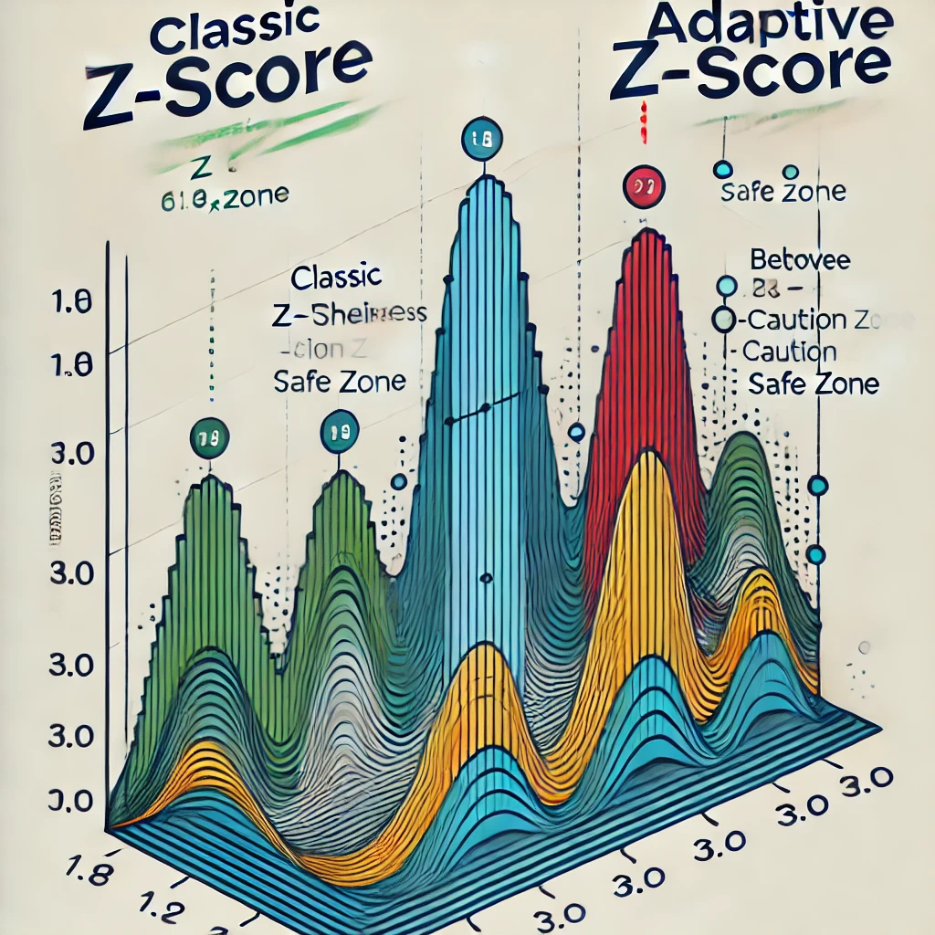 Z-Score Comparison Chart - Classic vs Adaptive